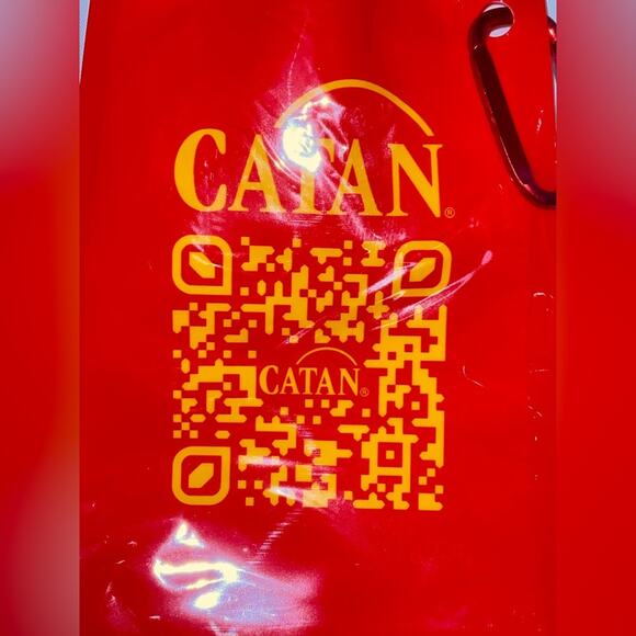 NEW SETTLERS OF CATAN PROMO THERMOS DRINK WATER FLASK POUCH - Picture 2 of 6